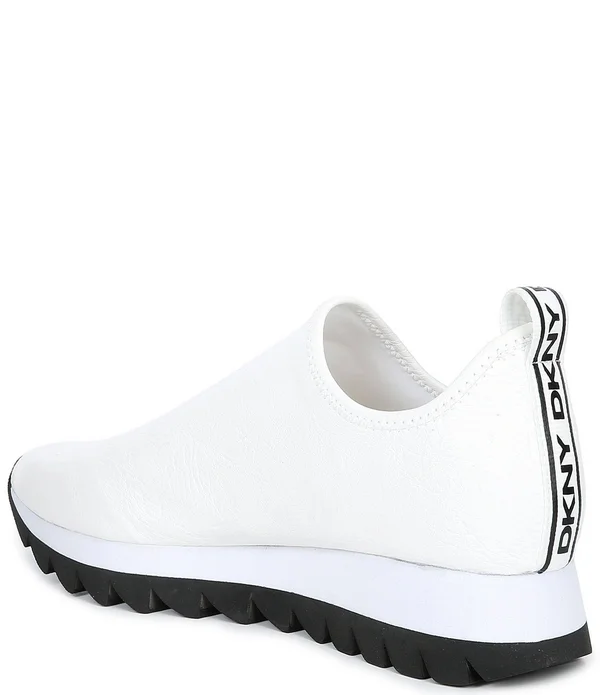 Dkny Azer Logo Slip-On Platform Wedge Sneakers - 7.5M