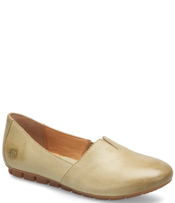 Born Sebra Leather Slip-Ons - 8M