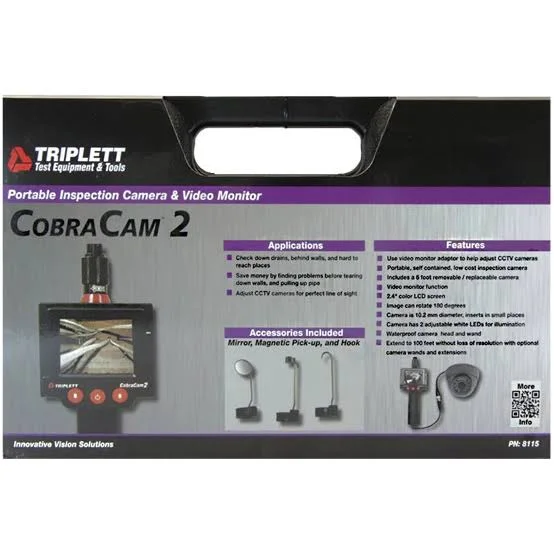 Triplett 8115 CobraCam 2 Portable Inspection Camera