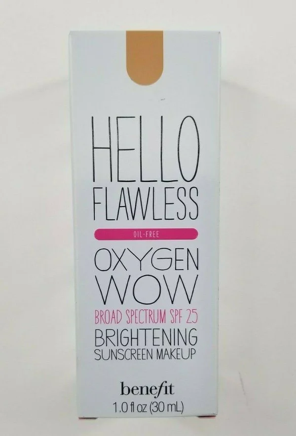 benefit Hello Flawless Oxygen Wow! Liquid Foundation, SPF 25, Beige - 1 fl oz bottle