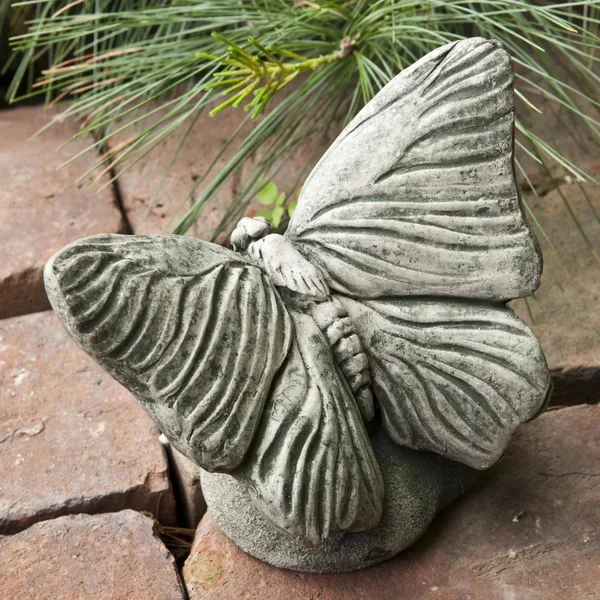 Campania International Butterfly Cast Stone Garden Statue Lead Antique
