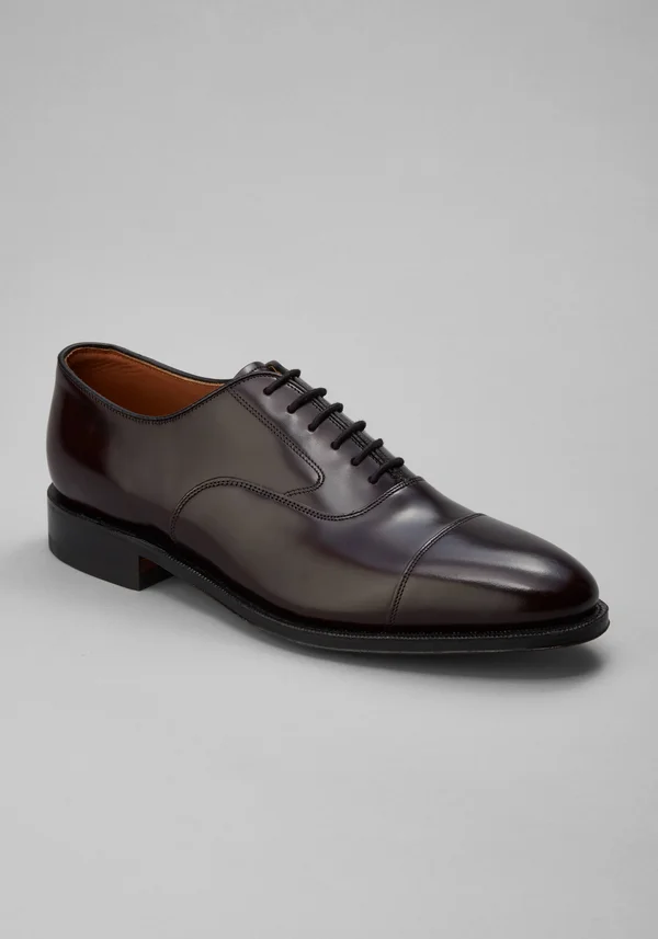 Johnston & Murphy Men's Melton Cap Toe Oxfords, Burgundy, 12 C Width