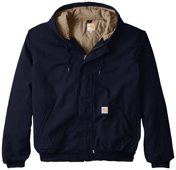 Carhartt Men's Dark Navy Flame-Resistant Canvas Active Jacket
