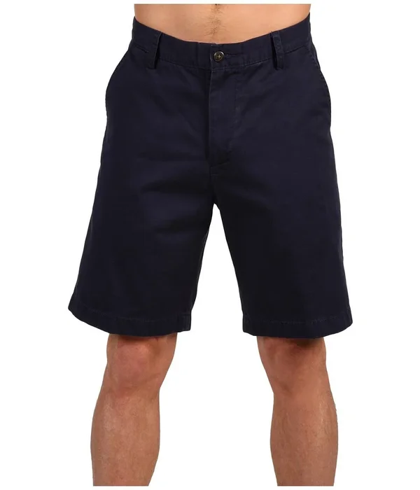 Nautica Men's Twill Flat Front Short True Navy, 34