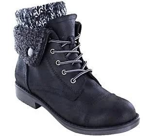 Cliffs by White Mountain Hiking Boots - Duena - Size 6-1/2 Wide, Black