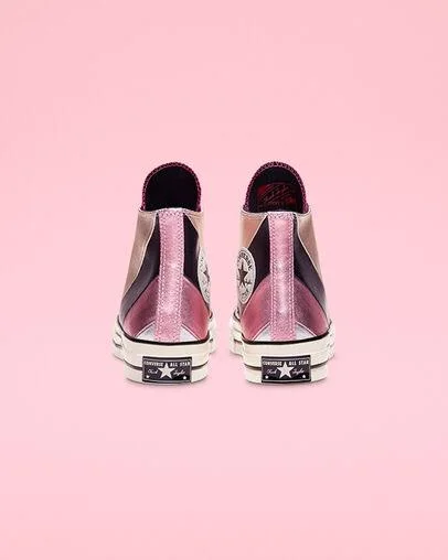 Chuck 70 Metallic Rainbow High Top - Pink Women's 9