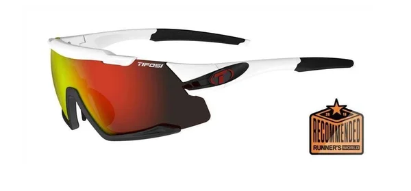 Tifosi Aethon Sunglasses - White/Black Clarion Red/AC Red