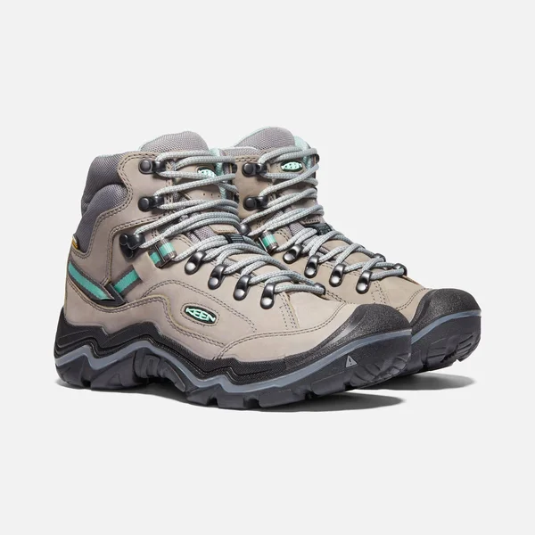 Keen Women's Durand II Mid Waterproof Boot - 5.5 - Grey Flannel - Steel Grey