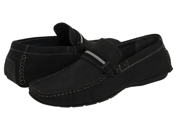 Steve Madden Grab Men's Slip on Shoes Black Leather : 9 D