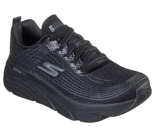 Skechers Women's Max Cushioning Elite Running Sneaker - Black/Black