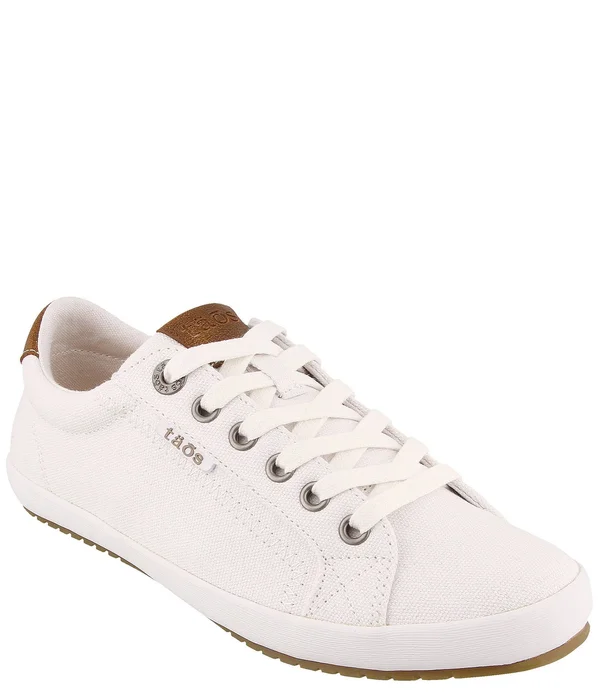 Taos Footwear Star Burst White/Tan, Women's, Size: 7.5