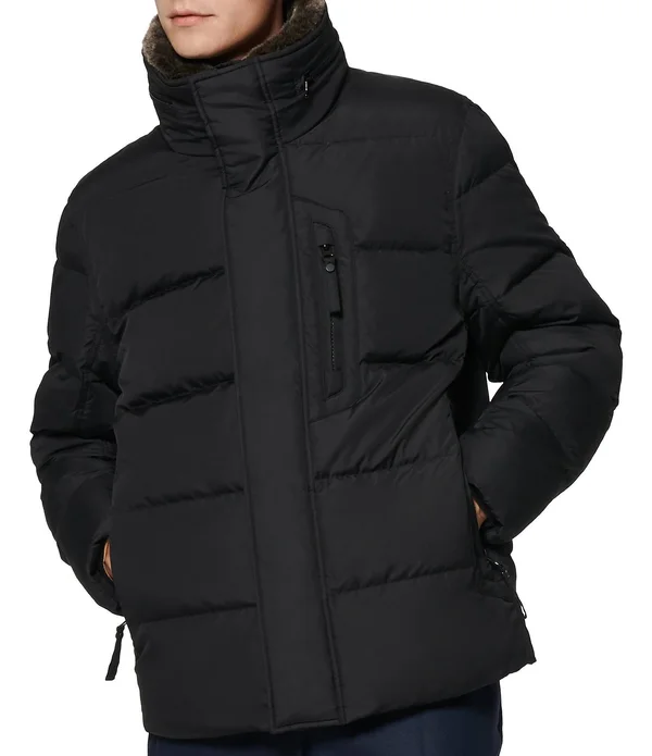 Marc New York Horizon Faux-Fur Down Hooded Jacket - S