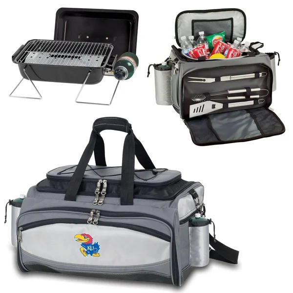 Kansas Jayhawks Vulcan Cooler & Propane Grill, 16" x 8" x 7"