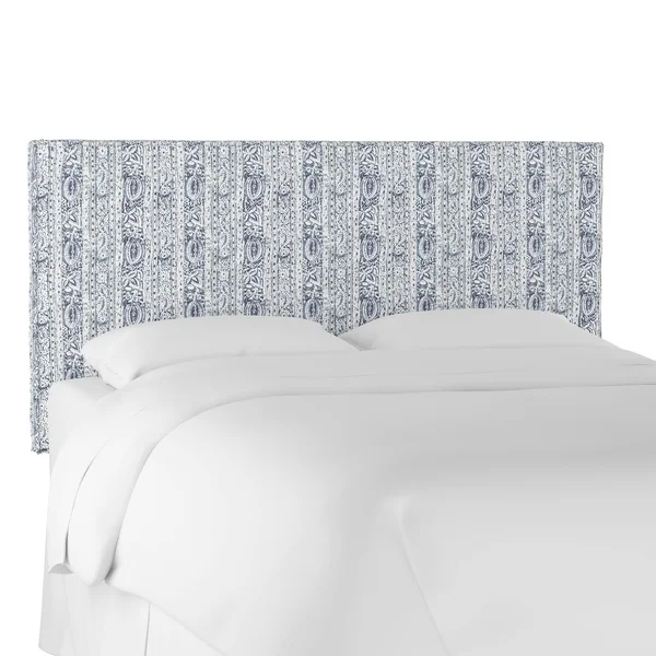 California King French Seam Slipcover Headboard Shepton Indigo - Simply Shabby Chic