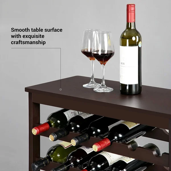 42-Bottle Wine Rack Free Standing FLOOR - 7-Tier Display Wine Storage