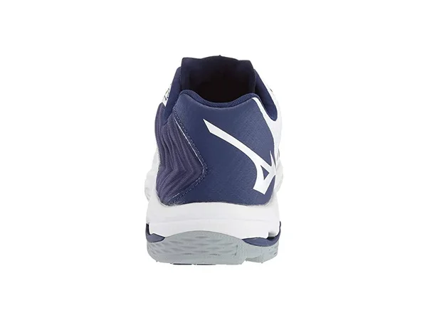 Mizuno - Wave Lightning Z5 Women's Volleyball Shoe, White-Navy, Size 7