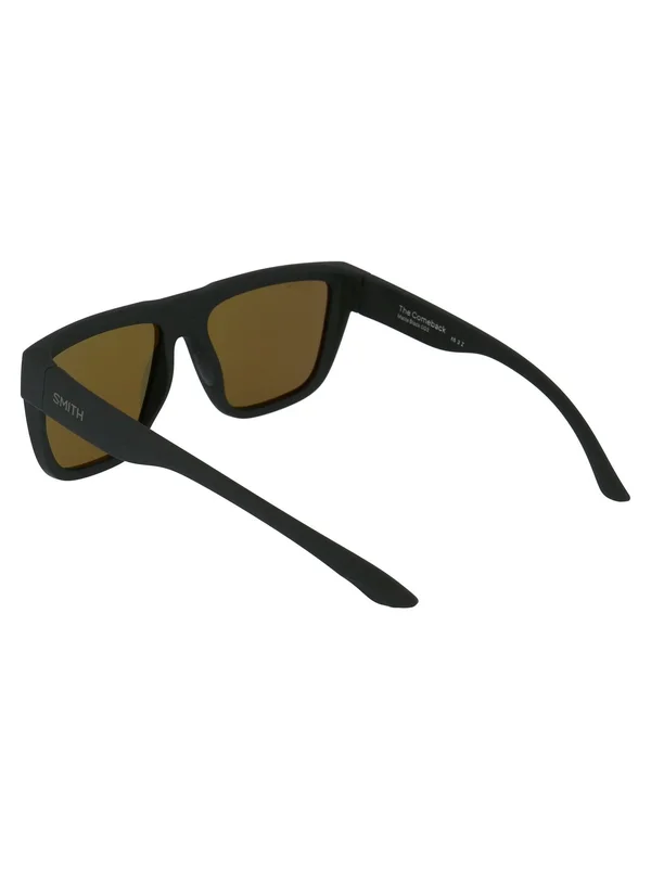 Smith The Comeback 0003-L7 Matte Black Rectangular Sunglasses