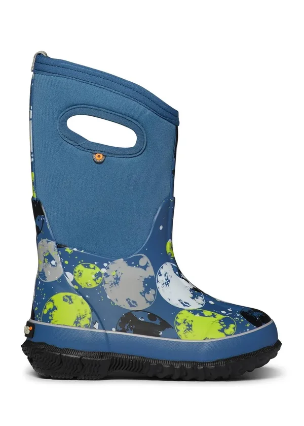 Bogs Classic Moons Boot - Kids& Dark Blue Multi, 2.0
