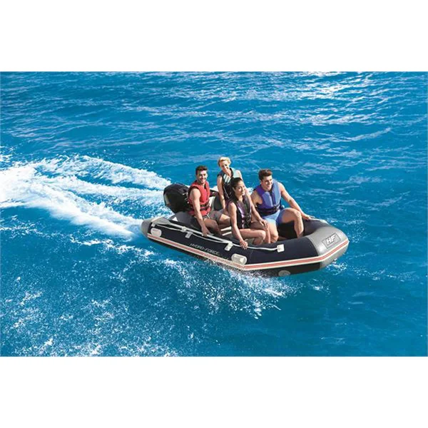 Bestway Hydro Force 65049E Mirovia Pro 130 inch Inflatable Boat Raft with Oars - Blue