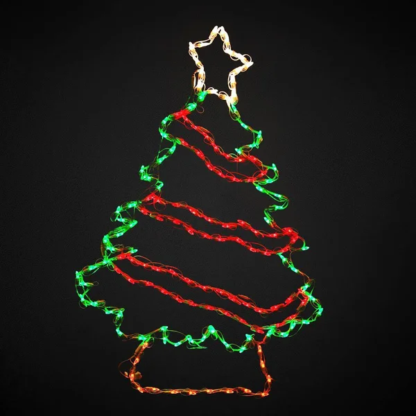 HOLIDYNAMICS Holiday Lighting Solutions 48 in. HOLIDYNAMICS LED Christmas Tree with Garland Christmas 220-Light Count