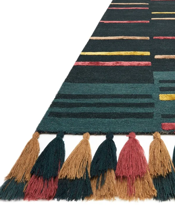 Loloi Jamila JAA-03 Teal/Sunset 2&-6x22 x 7&-6x22 Rug