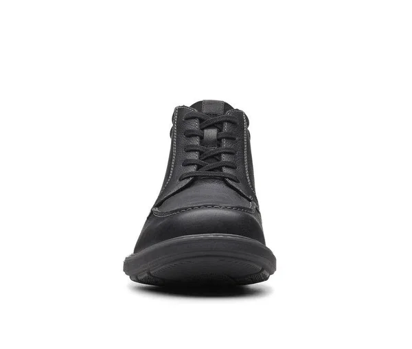 Clarks Men's Rendell Rise Ankle Boot - Black Leather