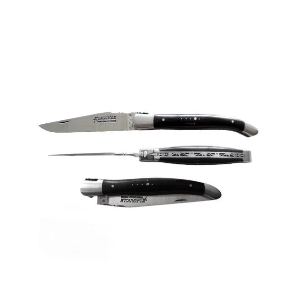 Laguiole Ebony Wood Handle Collector&s Knife