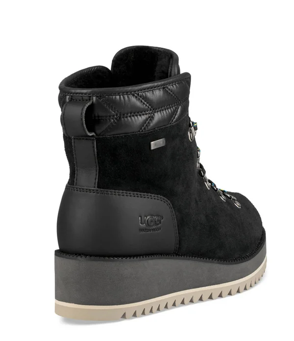Ugg Birch Lace-Up Boot 8.5 Women's Black