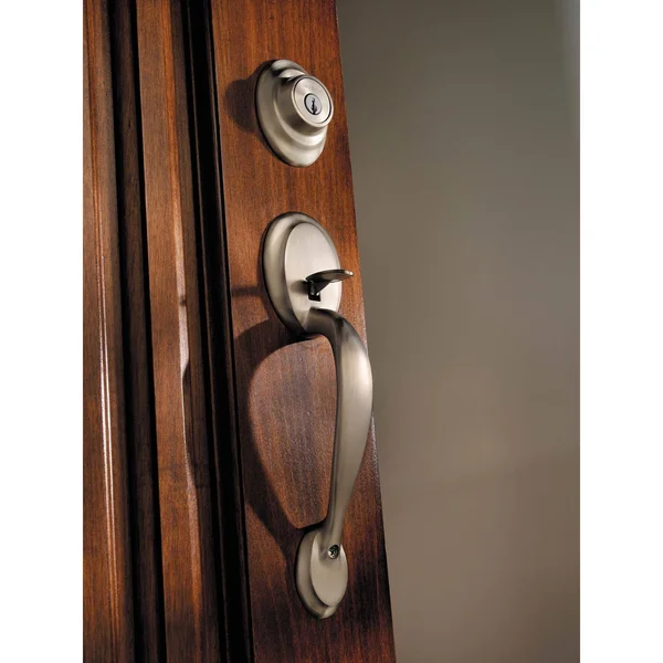 Kwikset - Dakota Handleset, Single Cylinder, Satin Nickel, 687DA 15
