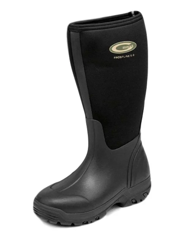 Grubs Outdoor Boots Mens Frostline High Sole Lugs Black FRT-000H