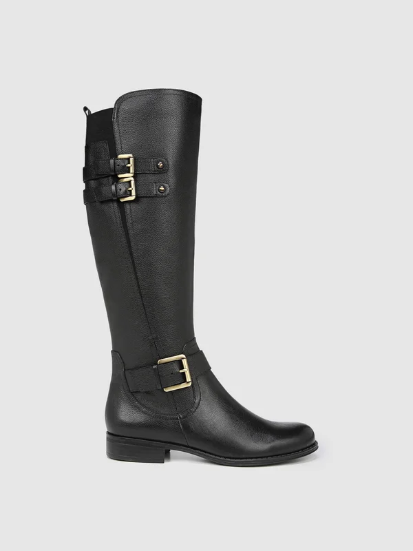 Naturalizer Women's Jessie Wide Calf Boots - Black in Size 7.5