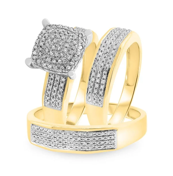 Affordable Trio Ring Sets Enamor - 10K - 7