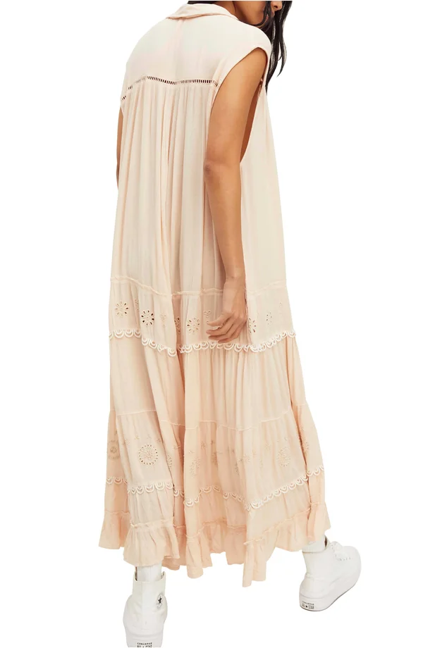 Free People Pretty Cozy Maxi Dress - Ecru