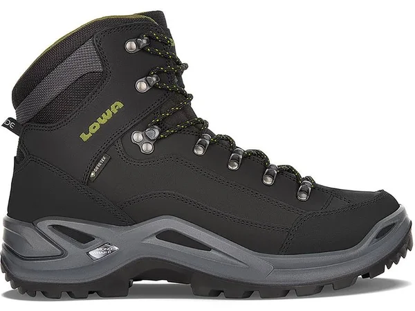 Lowa Renegade GTX Mid Hiking Boot - Men's Black/Olive - 11.0