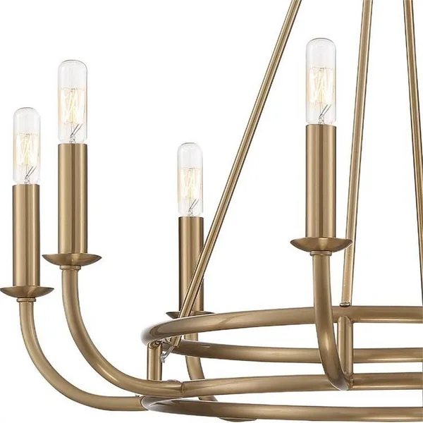 Crystorama BAI-A2108-MK Bailey 8 Light Matte Black Chandelier