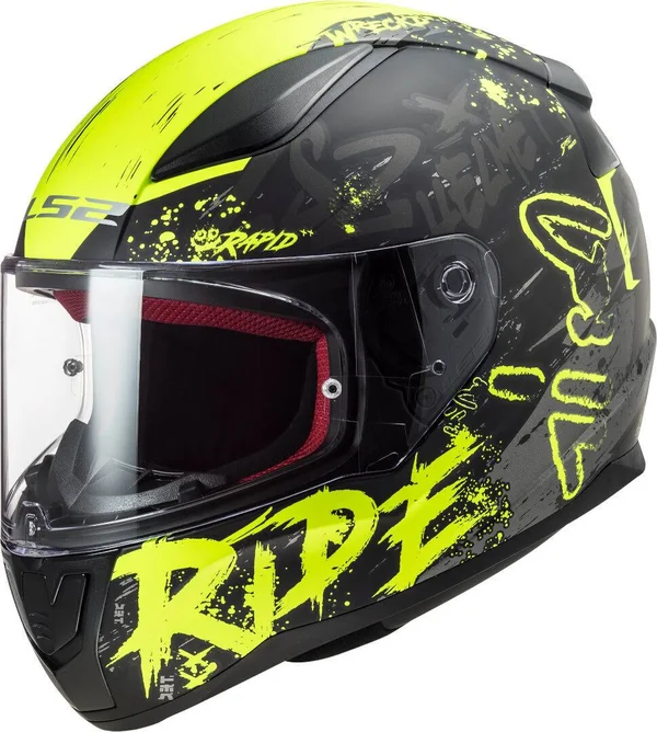 LS2 FF353 Rapid Naughty Helmet - black-yellow, Size L