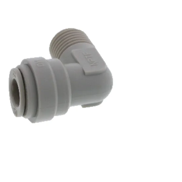 DMfit Elbow Male Connector - 5/16 Push-In x 1/4 NPTF - 5 Bags
