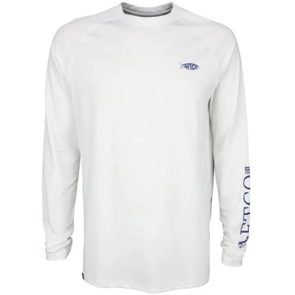 Men's Yurei Air-O-Mesh Long Sleeve Performance Shirt - White - M, Mountain High Outfitters
