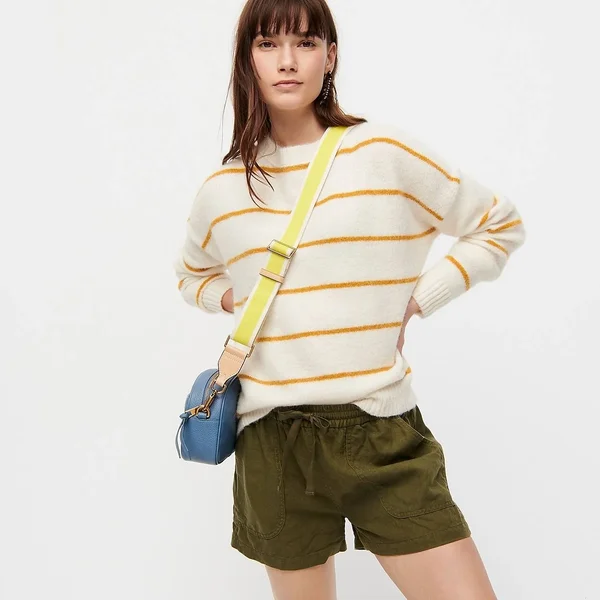 J.Crew Womens Seaside Short in Linen Blend (Size Medium)