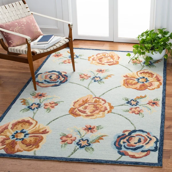 5' x 8' Rectangular Area Rug, Blue, Safavieh