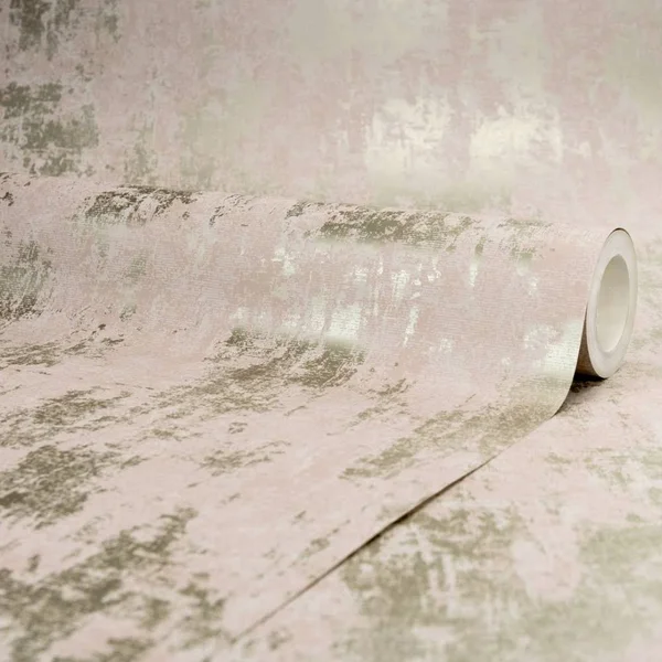 I Love Wallpaper Milan Metallic Wallpaper Blush Pink - Gold