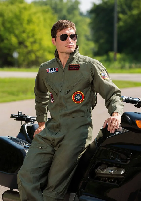 Top Gun Men's Flight Suit Costume