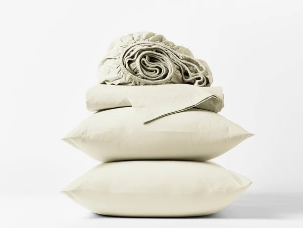 Coyuchi, Organic Crinkled Percale Sheet Set Twin XL Undyed