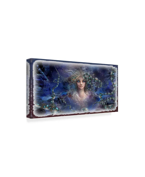 Trademark Fine Art Ali21663-C1224Gg Runa 'The Maid with Blue Eyes' Can