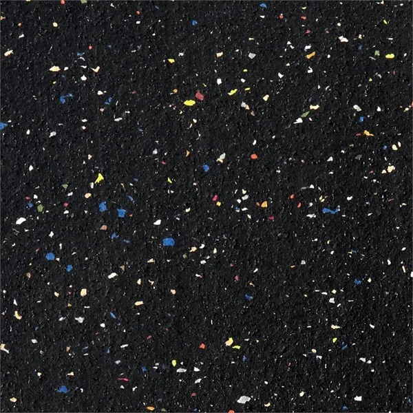 Ghent 36x22x30x22 1-Door Wood Frame Oak Finish Enclosed Recycled Rubber Bulletin Board - Confetti