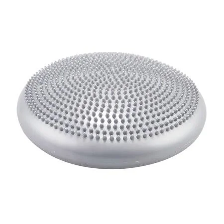 Daciye Inflatable Wobble CUSHION, Trainer Pad, Exercise Balance Disc (Grey), Size: 330*330*10mm, Gray