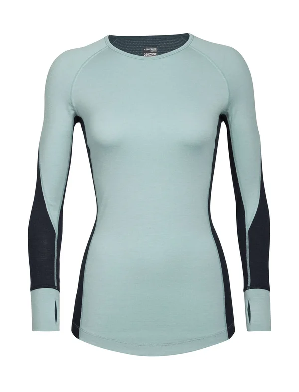 Icebreaker Wmns 260 Zone LS Crewe - Hydro - Sweaters Xs