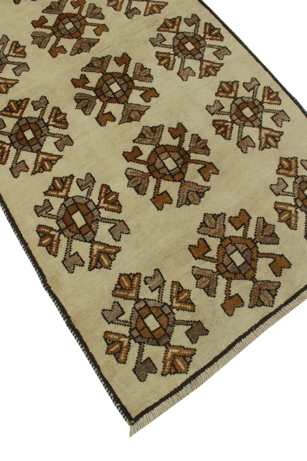 Semi Antique BASHIRA Beige/Brown Rug - 2&4x22 x 5&8x22