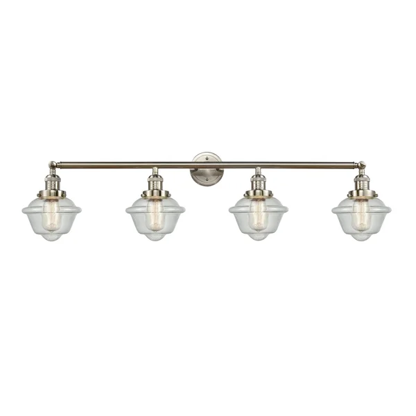 Innovations Lighting Small Oxford 4 Light Bath Vanity Light 215 AB S G534 (Antique Brass)