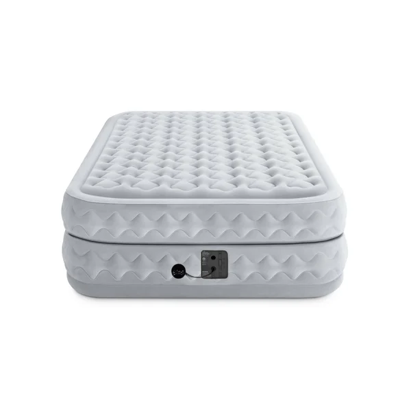 Intex Queen 20x22 Durabeam Supreme Air Flow Airbed Mattress with Built-in Pump